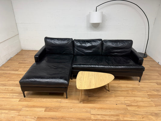 Eq3 genuine Leather Sectional