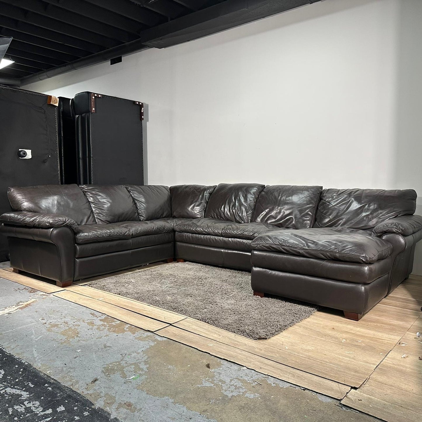 Huge Leather Sectional