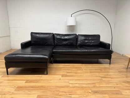 Eq3 genuine Leather Sectional