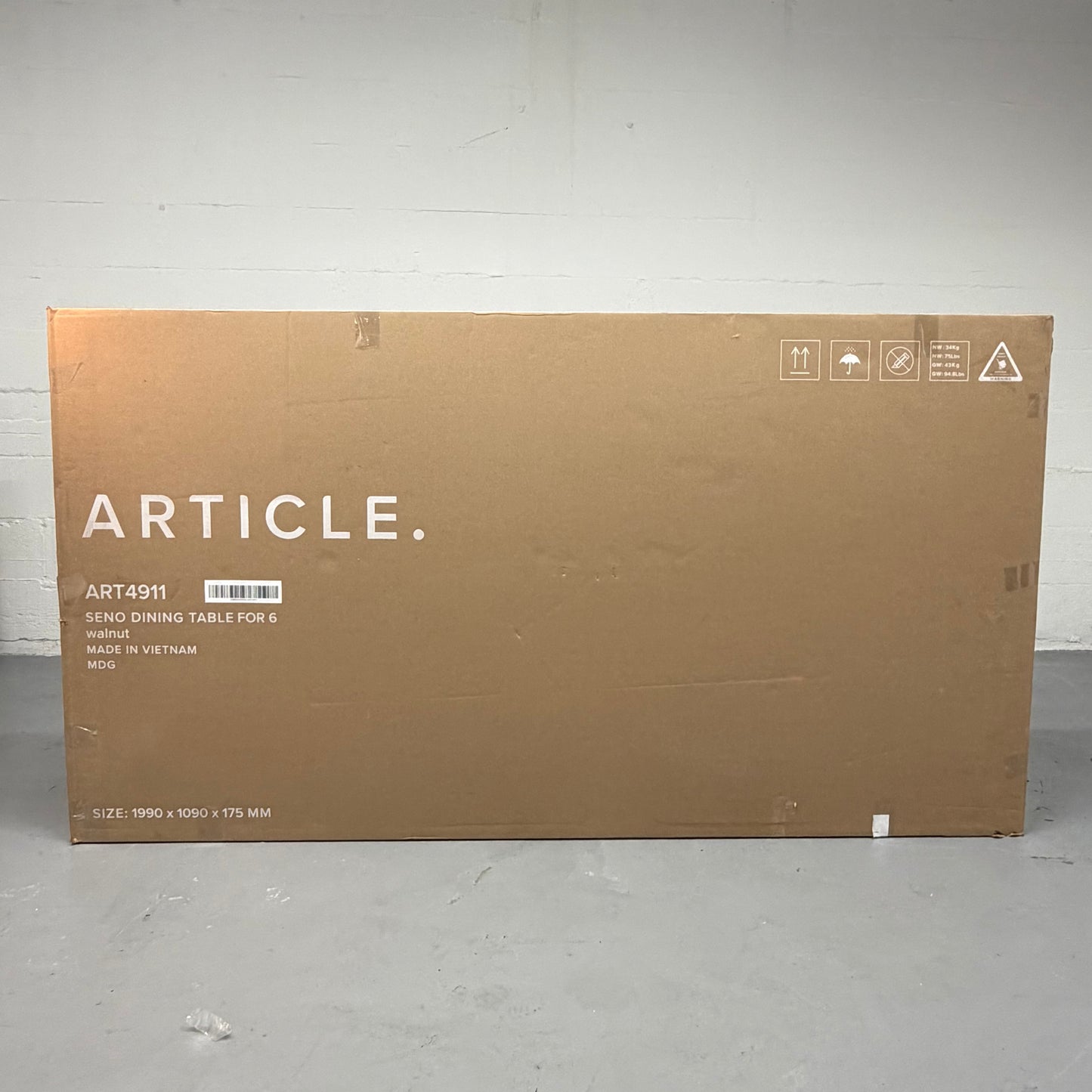 Article seno 71” walnut