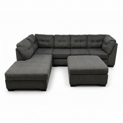 Ashley Sectional and ottoman