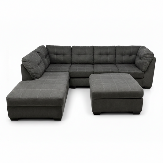 Ashley Sectional and ottoman