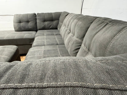 Ashley Sectional and ottoman