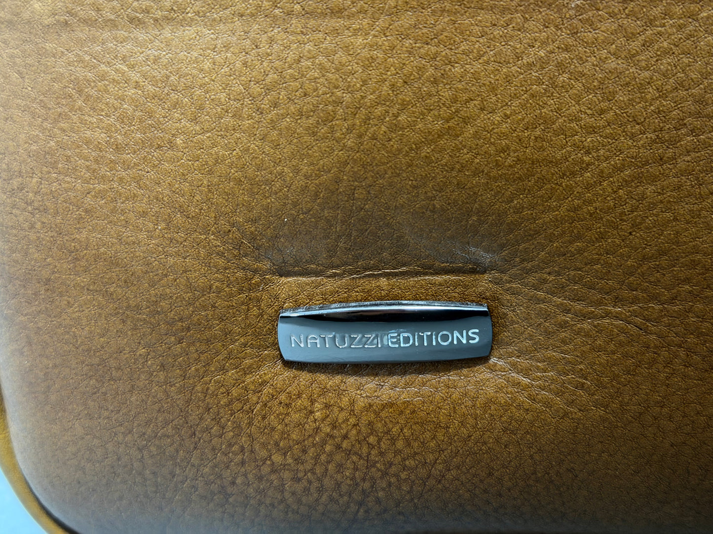 Natuzzi edition Leather Sofa bed tan