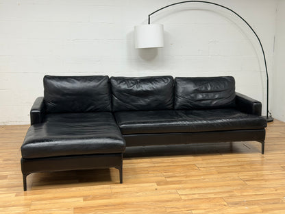 Eq3 genuine Leather Sectional