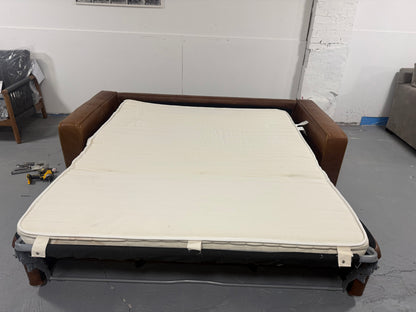 Natuzzi edition Leather Sofa bed tan