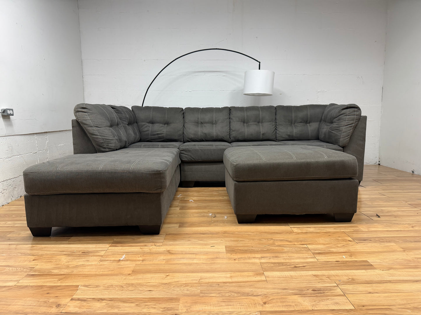 Ashley Sectional and ottoman