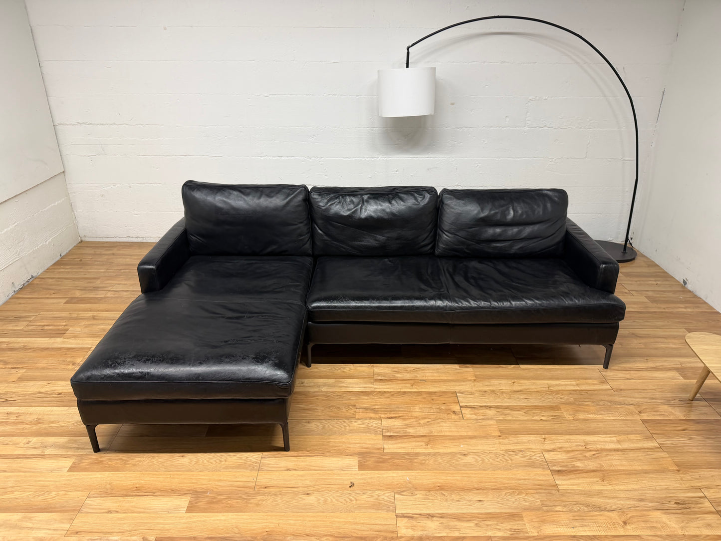 Eq3 genuine Leather Sectional