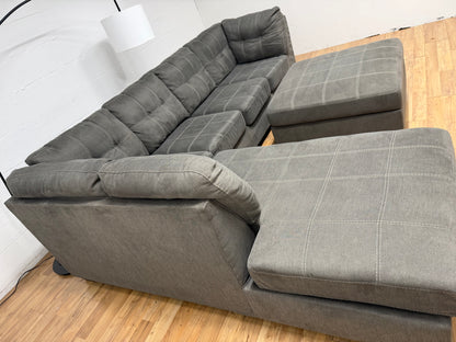 Ashley Sectional and ottoman