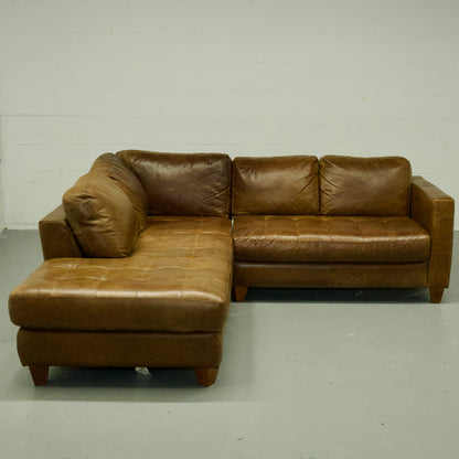 Natuzzi Distressed Leather Sectional