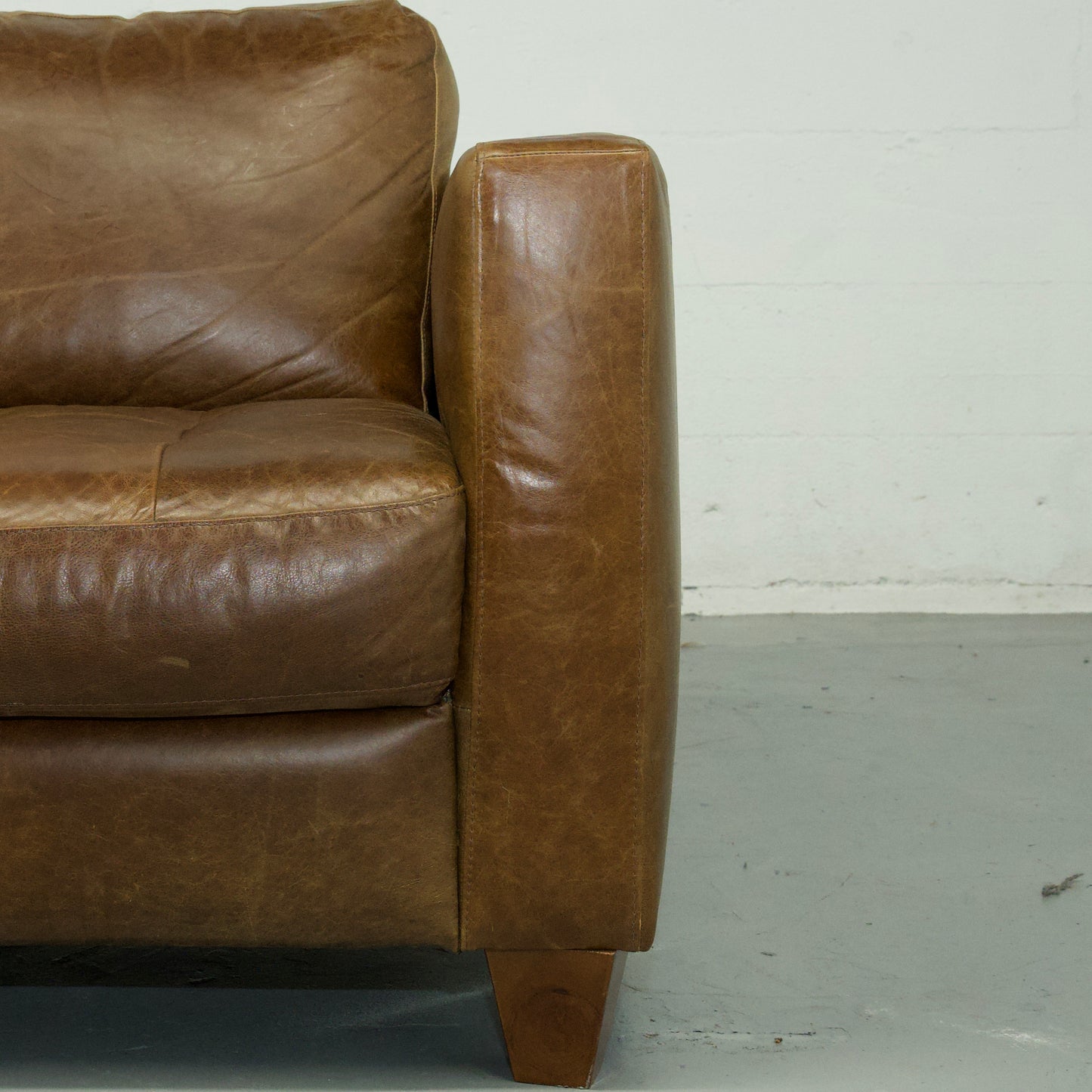 Natuzzi Distressed Leather Sectional