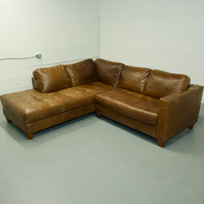 Natuzzi Distressed Leather Sectional