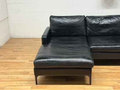 Eq3 genuine Leather Sectional