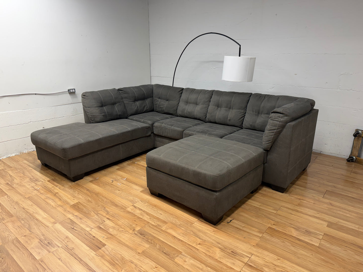 Ashley Sectional and ottoman