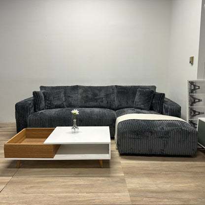 Casa Bella Sectional Thick Corduroy Fabric