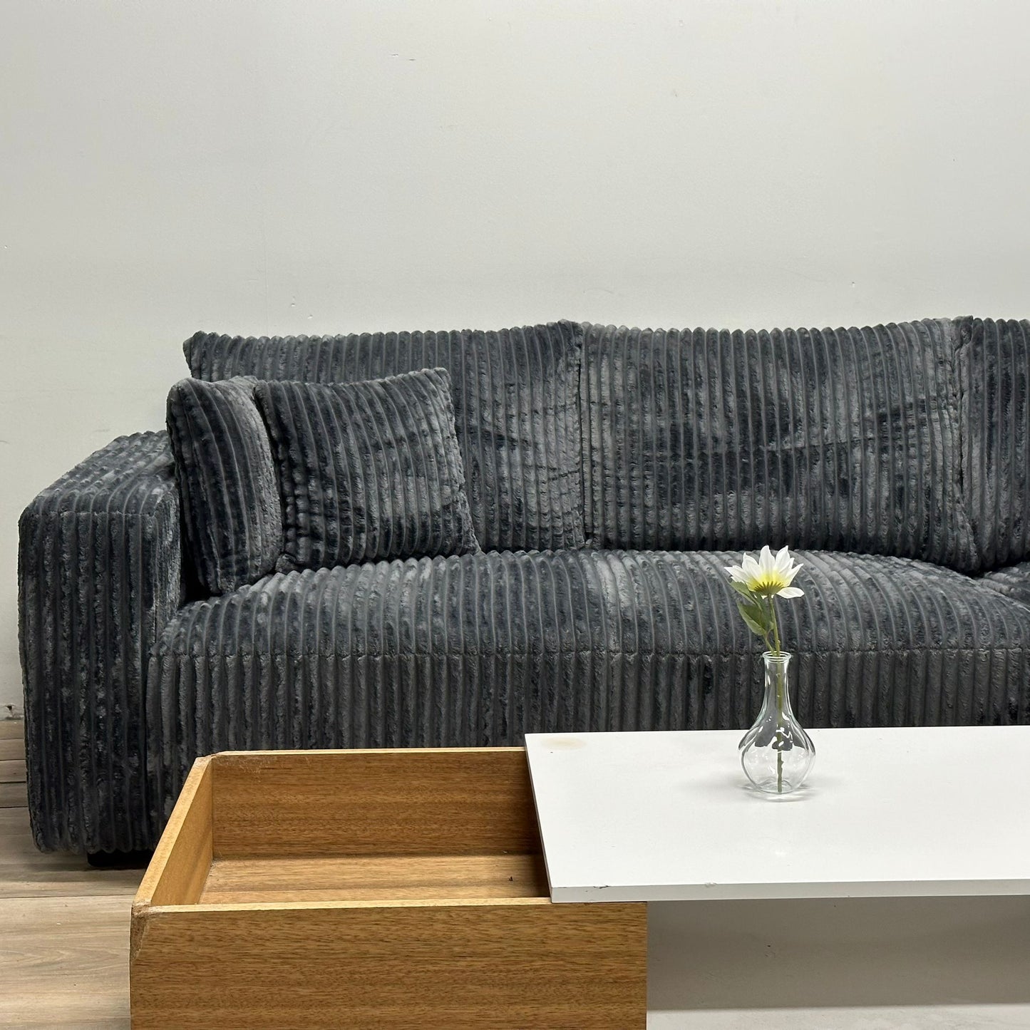 Casa Bella Sectional Thick Corduroy Fabric