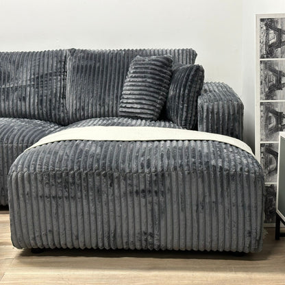 Casa Bella Sectional Thick Corduroy Fabric