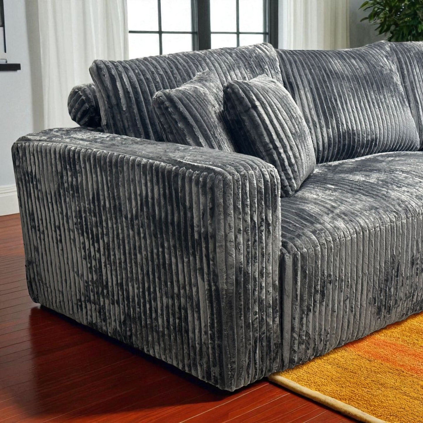 Casa Bella Sectional Thick Corduroy Fabric
