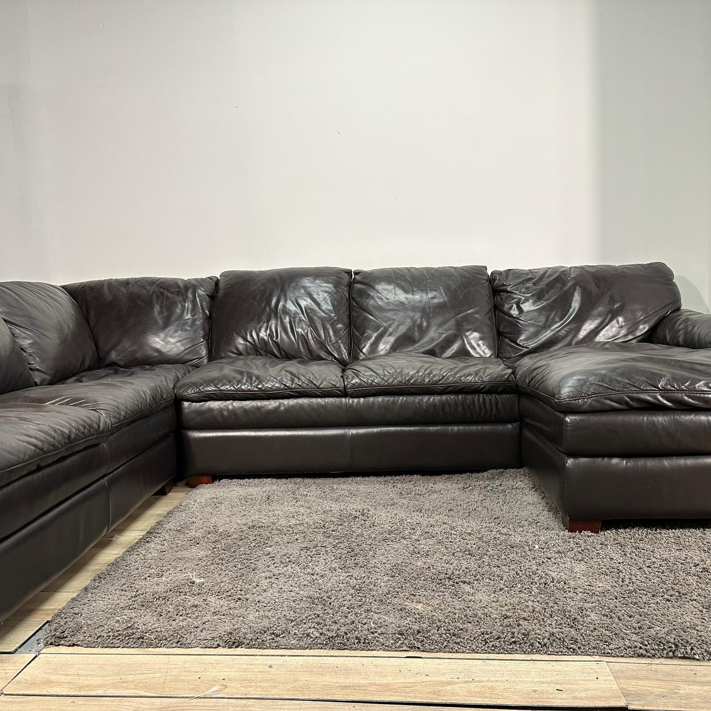 Huge Leather Sectional