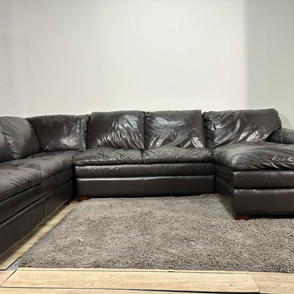 Huge Leather Sectional