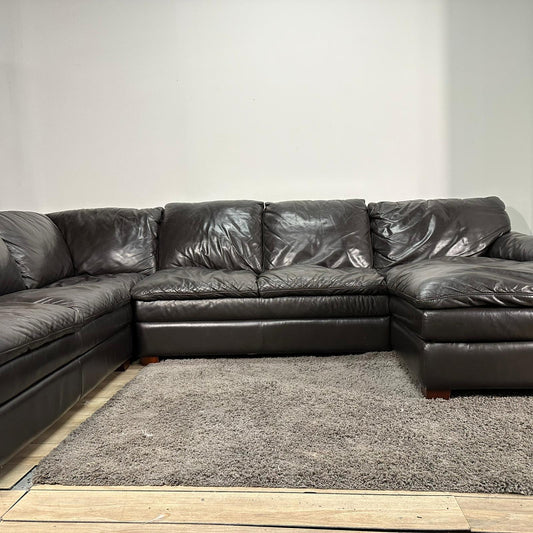 Huge Leather Sectional