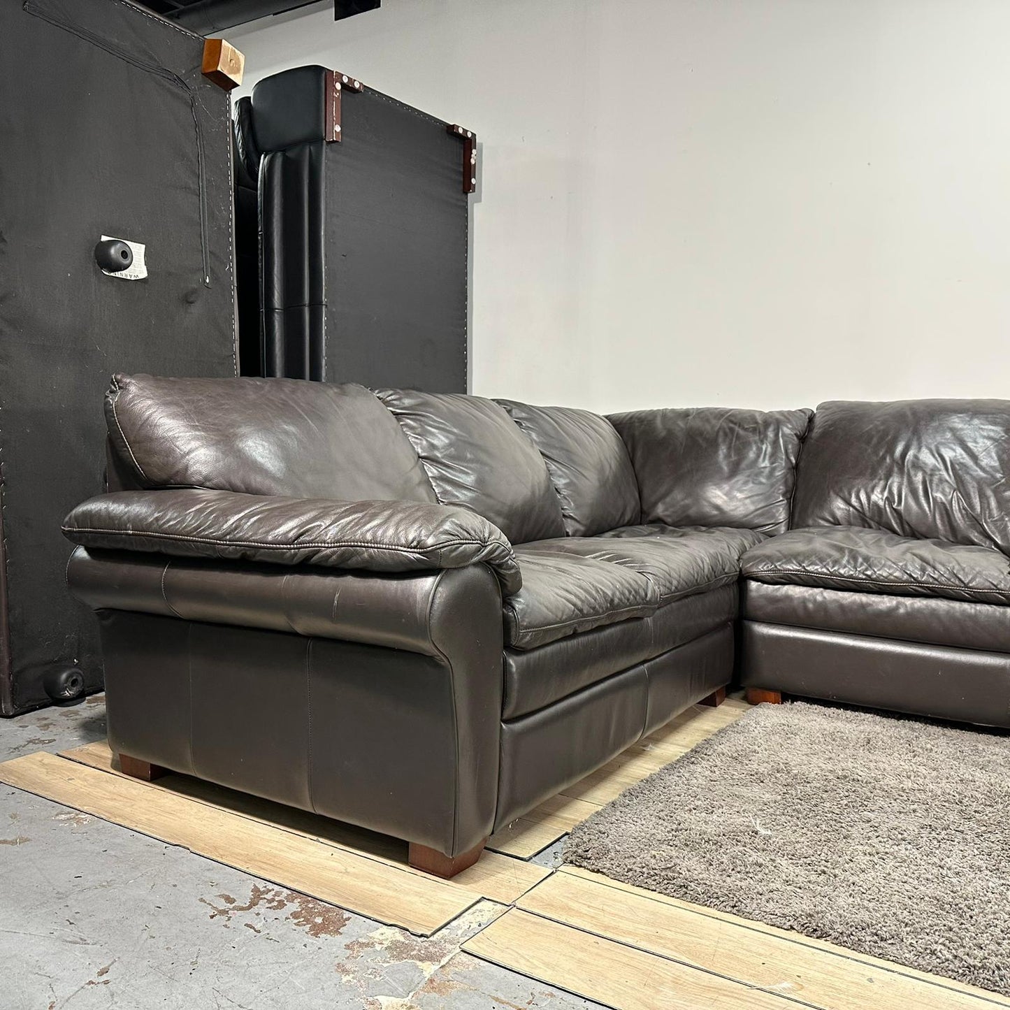 Huge Leather Sectional