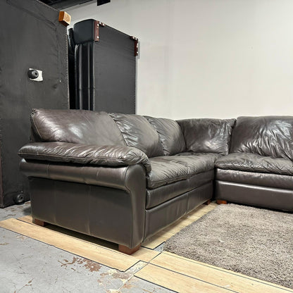 Huge Leather Sectional