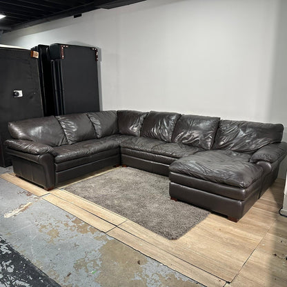 Huge Leather Sectional