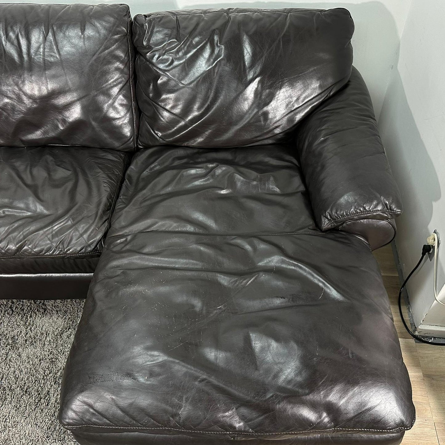 Huge Leather Sectional