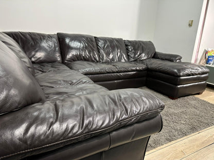 Huge Leather Sectional
