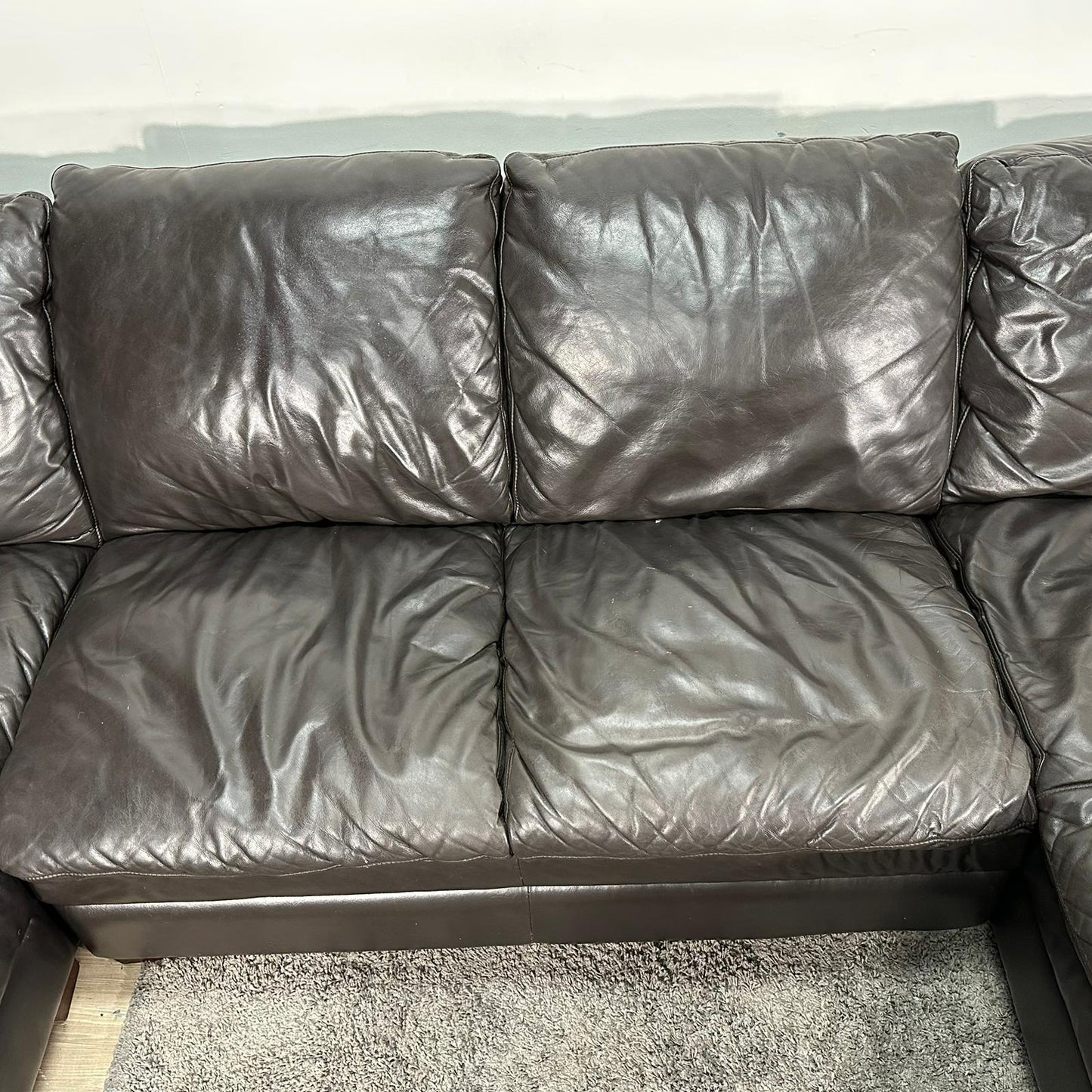 Huge Leather Sectional