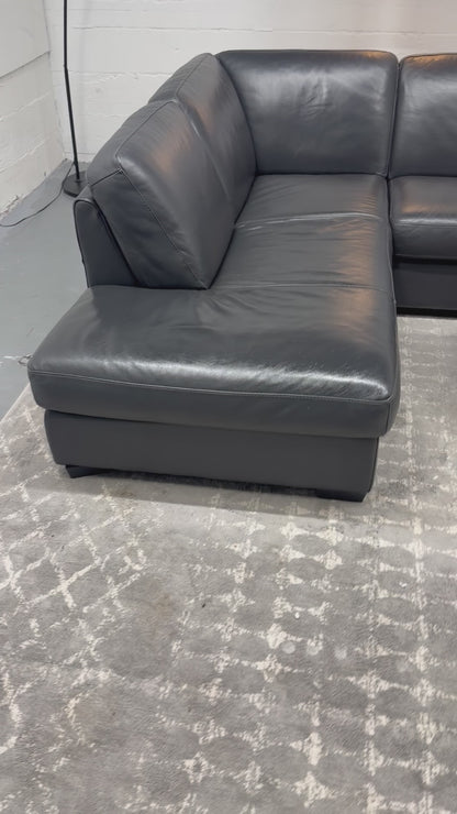 Natuzzi Italsofa Leather Sectional