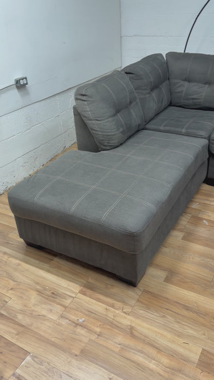 Ashley Sectional and ottoman